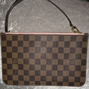Louis Vuitton Brown Checkered Clutch